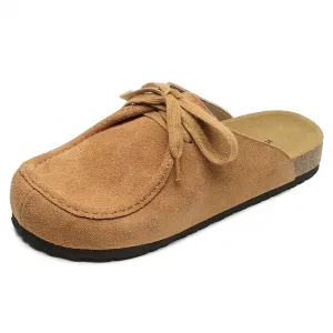 Lan Miao Женские противоскользящие тапочки с закрытым носком на пенной подошве верблюжьего цвета, цвет Camel