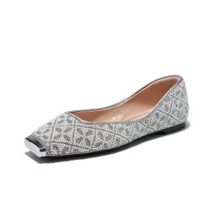 Crystal Love Женские повседневные туфли 1 см Women's ST&SAT, 45 Экрю