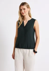 В однотонном топе Street One, Grün