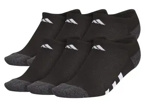 Носки детские Adidas Athletic Cushioned No Show - 6 шт. в упаковке, разноцветные