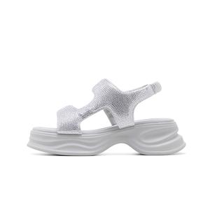 C°BANNER Женские сандалии на одной застежке серебристые, цвет Silver