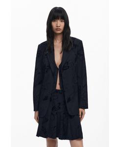 Женский блейзер с бархатными деталями Desigual, Black