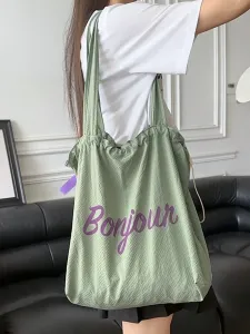 Сумка через плечо, сумка-тоут, вместительная Doux Belle, цвет Sage Green