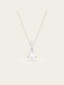 Официальный кулон Swarovski Stilla, круглая огранка, белый.