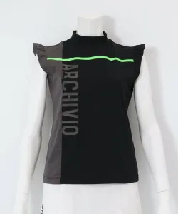 Топ без рукавов с оборками на плечах, быстросохнущий, с защитой от УФ-излучения Archivio, цвет Black(101)