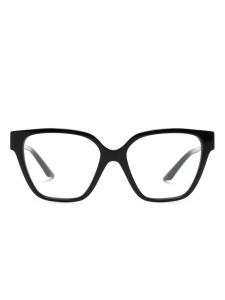 Очки трапециевидной формы Versace Eyewear, черный