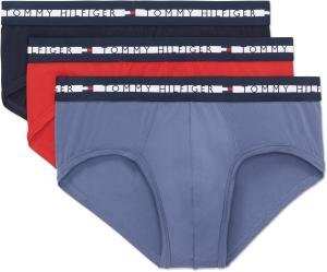 Комплект из 3 мужских трусов Tommy Hilfiger Comfort Plus, Grey Sky, Primary Red, Navy