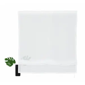 Мой домашний рулонный тюль Raffrollo Regina с липучкой, прозрачный, вуаль, полиэстер My Home, белый