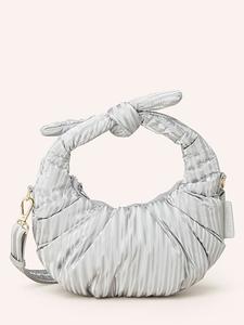 Hey Marly Сумка с ручкой "Lifetime Sister" серебристого цвета - (Ш)24,5 x (В)6,2 x (Г)18 см