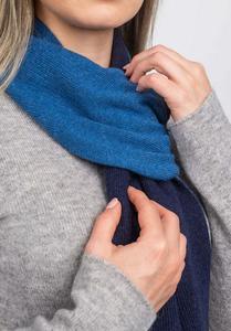 Шарф Dalle Piane Cashmere WARMER, Blu/Blue