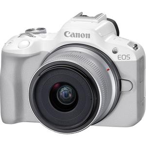 Беззеркальная камера Canon EOS R50 Mirrorless Camera with 18-45mm Lens (White)