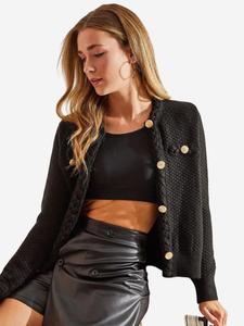 Вязаный кардиган Bianco Lucci, черный