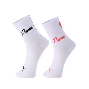 PUMA Набор унисекс носков Crew, 2 пары, белый