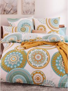 Постельное белье с принтом экрю-жадеит WITT WEIDEN, 155 x 220 + 80 x 80 см