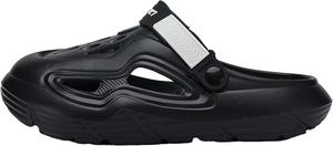 Летние легкие повседневные сандалии двойного размера с ощущением как у тапочек Generic, черный