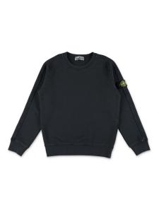 Толстовка из флиса Stone Island Junior Diagonal, черный