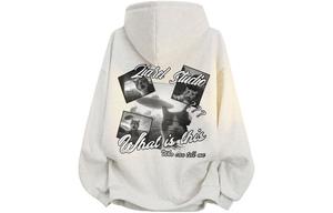 Толстовка Unisex Hooded Moderate Heavyweight ZIAREL, белый heather серый