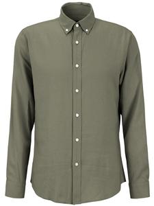 Приталенная рубашка на пуговицах Steffen Klein, хаки