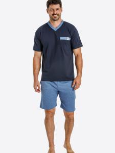 Короткая пижама Haasis Bodywear, темно-синий