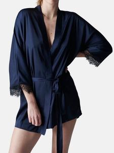 Секреты атласа кимоно Simone Perele, синий