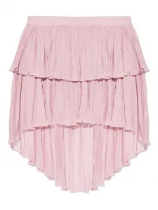 Асимметричная юбка с оборками Blumarine, розовый