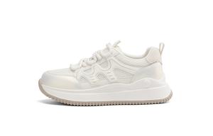 Низкие повседневные туфли женские HLA, Gold Beige