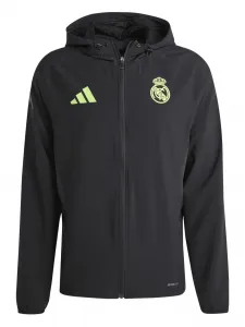 Куртка на молнии с капюшоном Adidas, черный