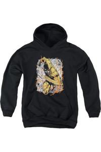 Толстовка с капюшоном Justice League of America Reversed Youth Gildan, черный