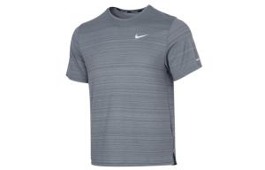 Nike Мужская беговая футболка дымчато-серого цвета