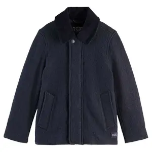 Пальто из шерстяной смеси Scotch & Soda, синий