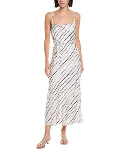 Платье-комбинация с косым кроем и поясом Bella Dahl Bella Dahl, белый