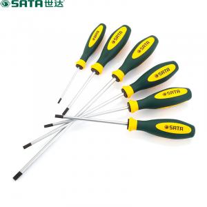 SATA 63715 G серия шлицевая отвертка с трехцветной ручкой 4,5x300 мм