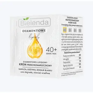 Diamond Lipid 40+ Крем против морщин, питательный, укрепляющий, сияющий, 50 мл, Bielenda