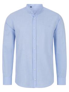 Рубашка на пуговицах классического кроя Indumentum, светло-голубой