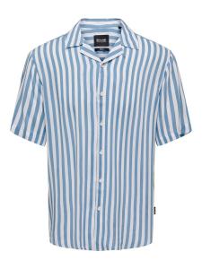 Удобная рубашка на пуговицах Only & Sons Wayne, синий