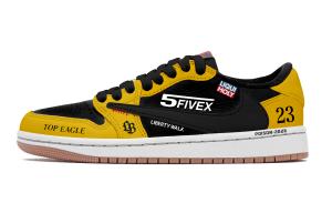 Jordan Трэвис Скотт X Air 1 винтажные баскетбольные кроссовки унисекс лоу-топ Black