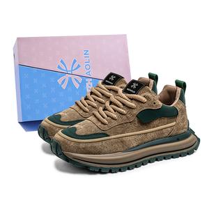 Нескользящие износостойкие низкие повседневные туфли для мужчин YUZHAOLIN, Khaki Green