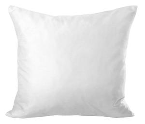 Чехол на подушку шелковый глянец однотонный, белый 60х60 Haus und Deko