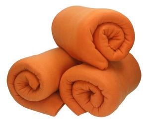 Betz 3 шт. роскошные флисовые одеяла 130х170 см, приятные пледы песочного цвета Betzshop, оранжевый