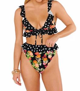Island Ruffle Bottom In Tropical Sangria Multi Show Me Your Mumu