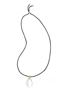 Кулон в виде капли Tory Burch, черный