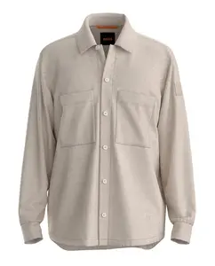 Рубашка с длинными рукавами для мужчин Boss, бежевый
