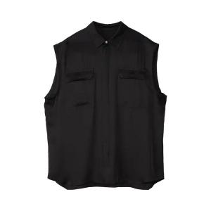 Рубашка Rick Owens Jumbo Sleeveless Shirt, Black