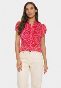 Блузка на пуговицах LILJA CRINKLE Saint Tropez, светло-красный