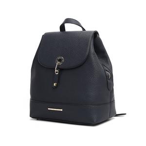 Стильный дорожный рюкзак-сумка из веганской кожи Laura для женщин от Mia K MKF Collection By Mia K., темно-синий