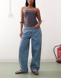 COLLUSION мешковатые джинсы с низкой посадкой, средне-белые