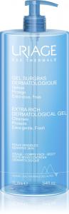 Hygiène экстра-обогащенный дерматологический очищающий гель для лица и тела Uriage, 1000 мл