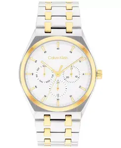 Мужские часы CK Motion с двухцветным браслетом из нержавеющей стали, 39 мм Calvin Klein, two-tone