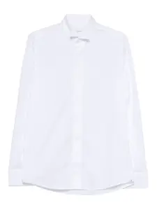 Футболка Row с заостренным воротником Tagliatore, белый