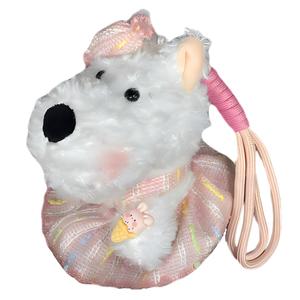 Вест хайленд пэппи брелок модная кукла плюшевый кулон высота 16,5 см ROUERXIONG, розовый